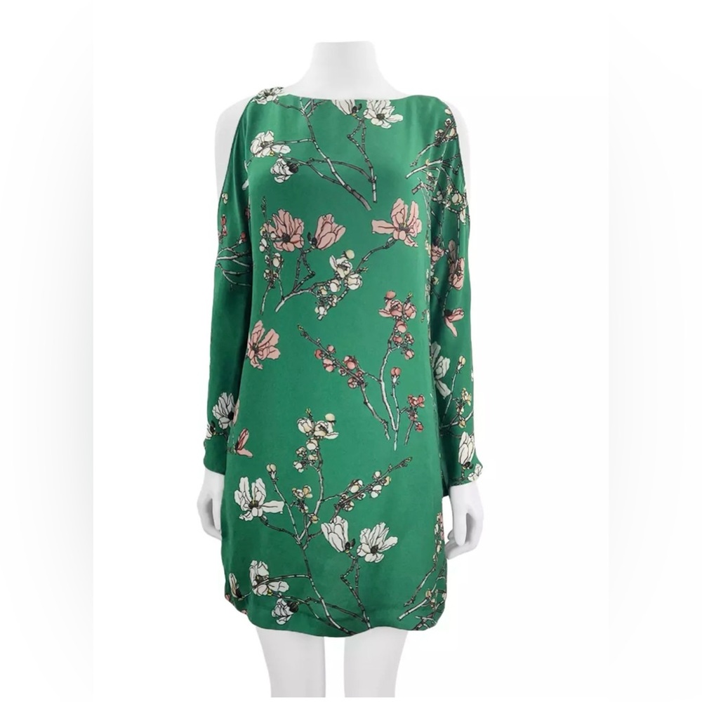 Zara Emerald Floral Long Sleeve Dress